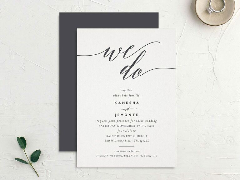 we do wedding invitation