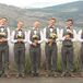 Gray Suits With Purple Bow Ties