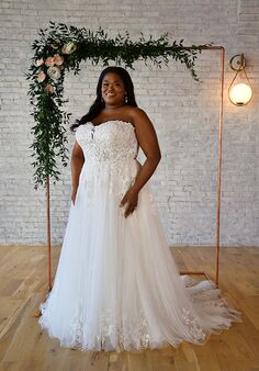 Stella York 7293 plus A-Line Wedding Dress