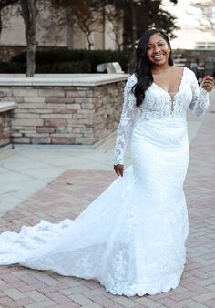 Essense of Australia D3363 Column Wedding Dress