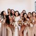 Bridesmaids at Modern and Minimal Wedding in San Diego, California
