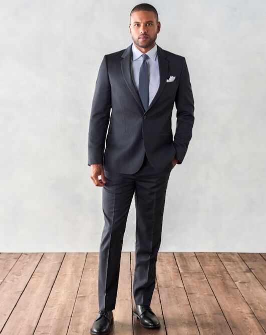 The Black Tux Charcoal Suit Wedding Tuxedo | The Knot