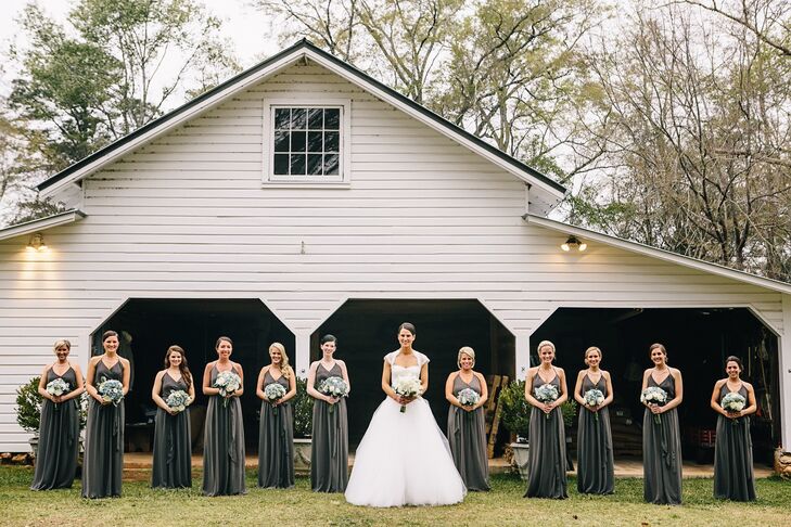Dark Gray Bridesmaid Dresses