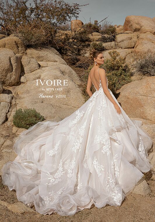 IVOIRE by KITTY CHEN HAVANA,V2101 Ball Gown Wedding Dress - 4