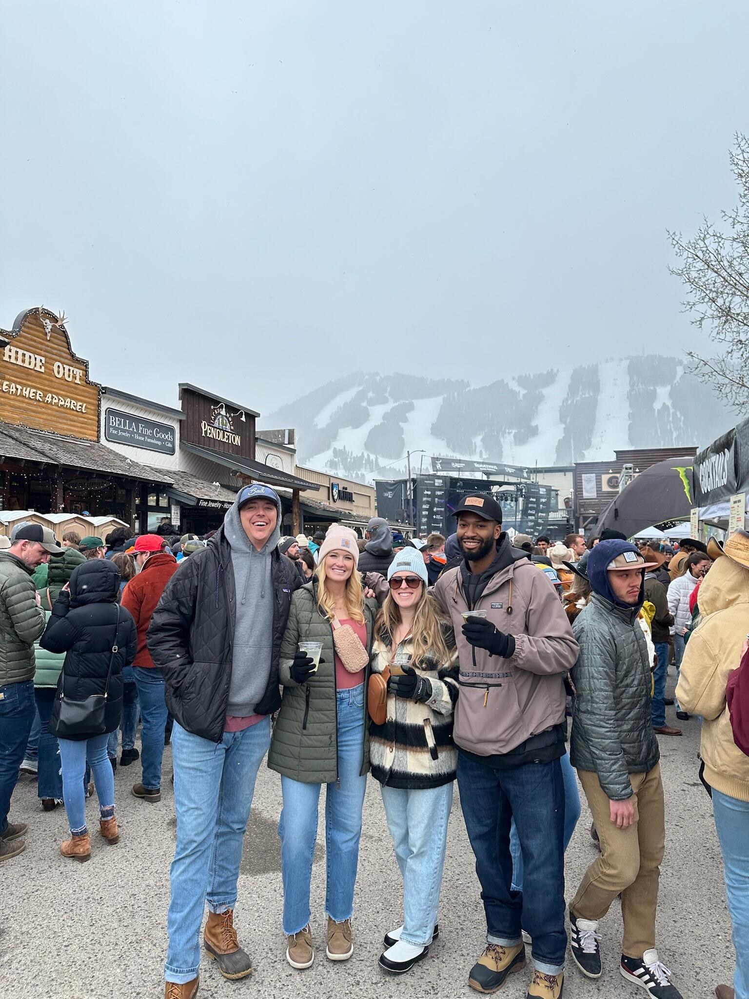 Jackson Hole, WY.
Got to visit Cam and Anna Marie while they were living there. We skied/snowboard Jackson Hole and Grand Targhee, and thanks to our hosts working at the lodge we were able to pay for our rentals with a case of beer.  