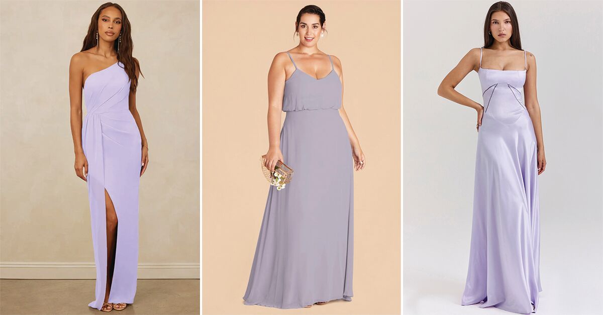 17 Lilac Bridesmaid Dresses in Your Fav Trendy Shade
