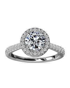 Blue Nile Round Cut Engagement Ring