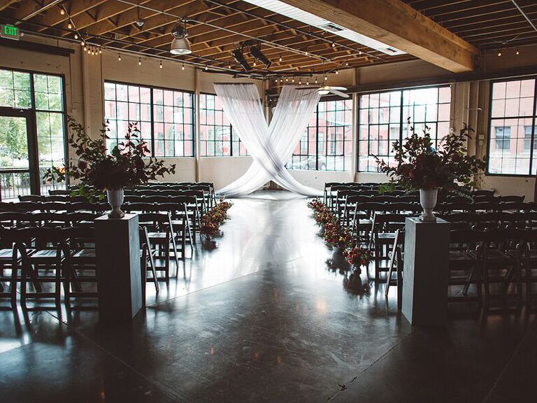 Industrial wedding venue in Portland, Oregon.