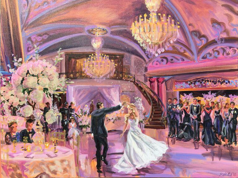 Live Painting Is the New Wedding Reception Trend You