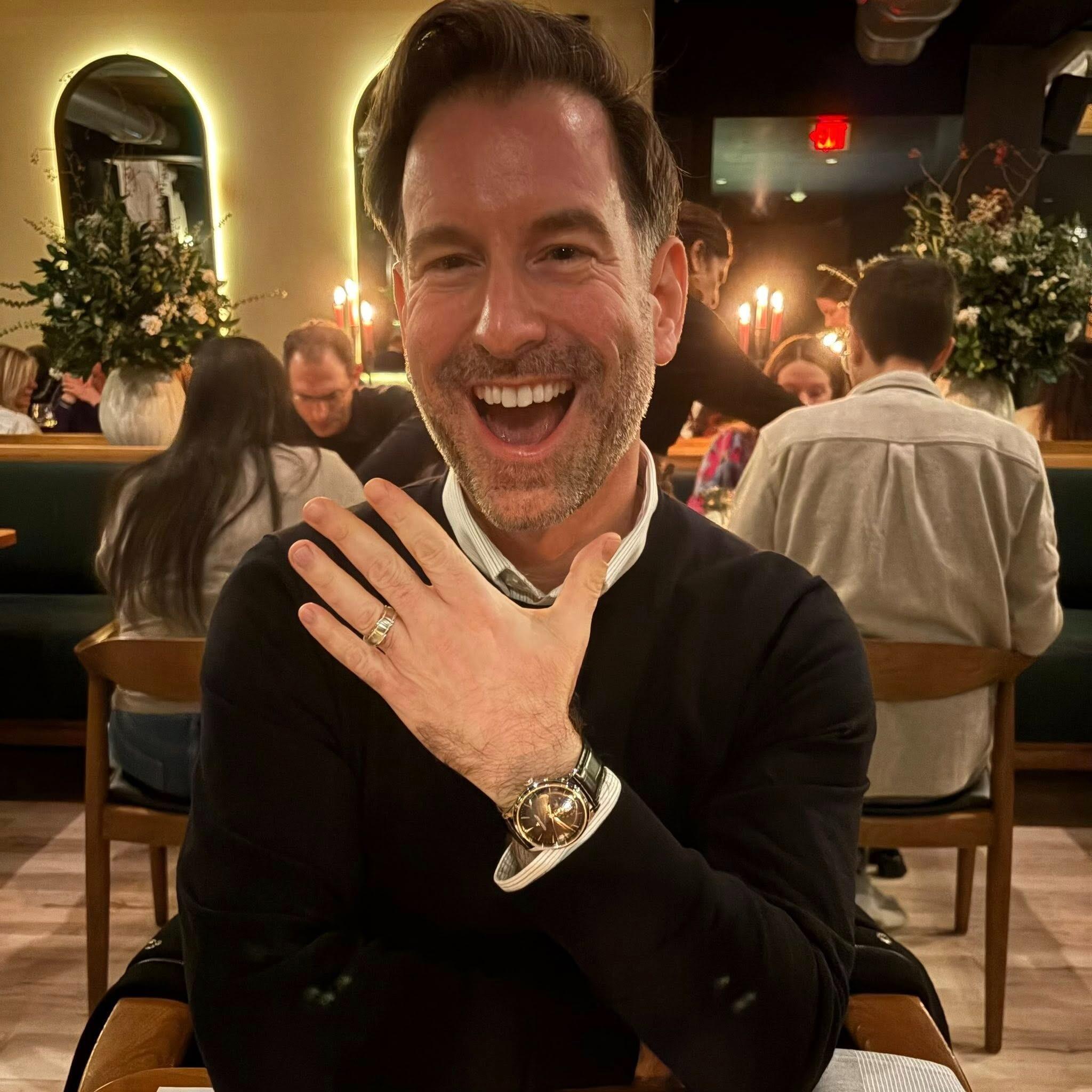 The day we got engaged is one we'll never forget. Kevin said yes after a proposal in our living room, we celebrated with an amazing meal at Lark (one of our favorite restaurants for special occasions) and wedding planning began almost immediately.