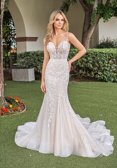 Jasmine Couture Yvette Fit-and-Flare Wedding Dress