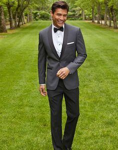 BLACKTIE ARLO Charcoal Wedding Tuxedo Grey Tuxedo