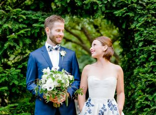 Hanging blooms, gemstone hues, flower crowns, folk music and margaritas created a whimsical atmosphere for Maggie Gelber (29 and a graduate student) a