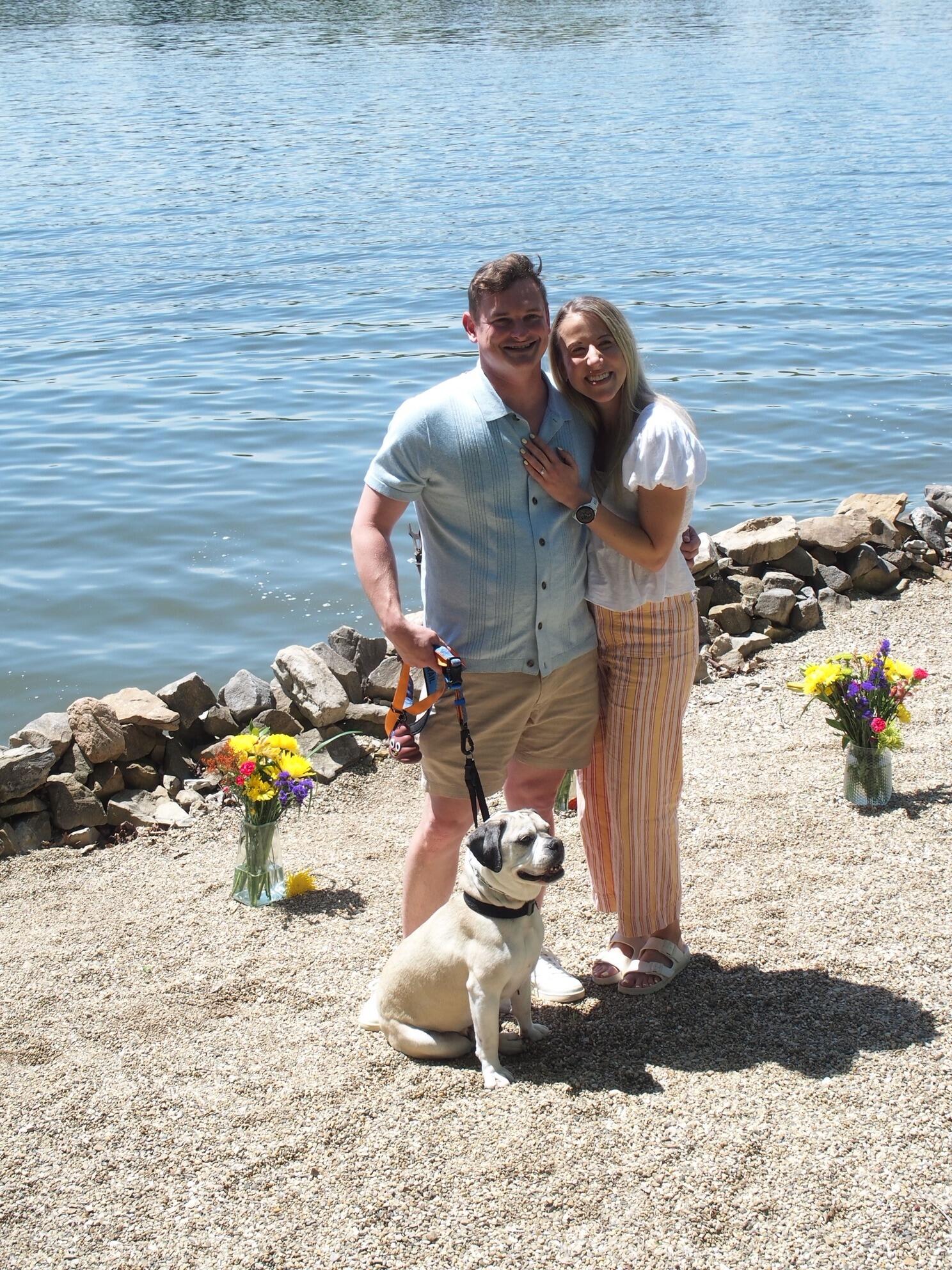 Ginny Lee thinks that they are going to the lake for a Mother's Day brunch. She's totally shocked when Arthur proposes - of course she says yes! Later we celebrate with family and friends who have come in from all over the country.