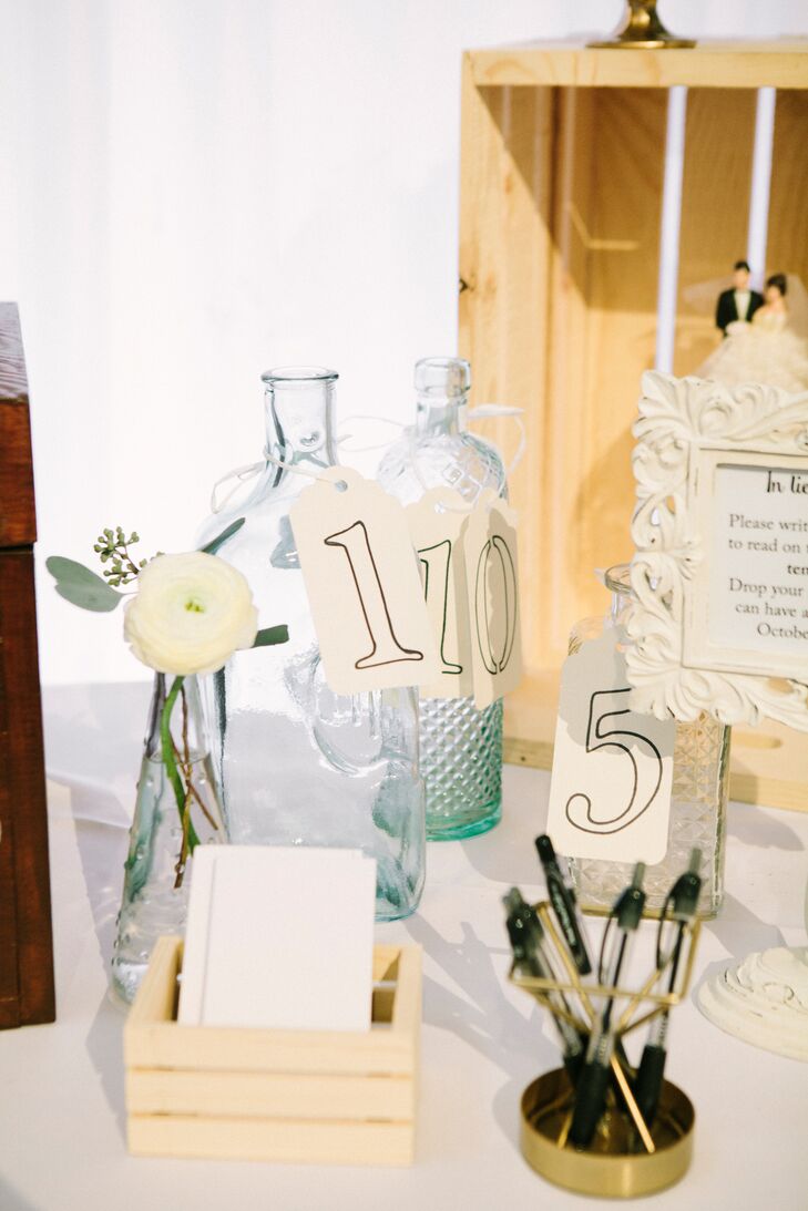 Vintage Message in a Bottle Guest Book
