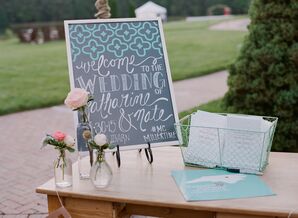 Whimsical Hand-Lettered Chalkboard Sign