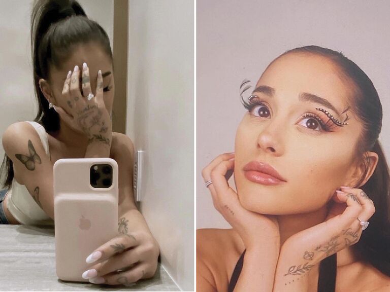 Ariana Grande's wedding ring stack