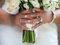 diamond wedding ring and engagement ring