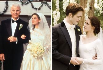 Annie Banks' wedding dress in Father of the Bride; Bella Swan's wedding dress in Twilight