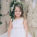 White Tulle Flower Girl Dress