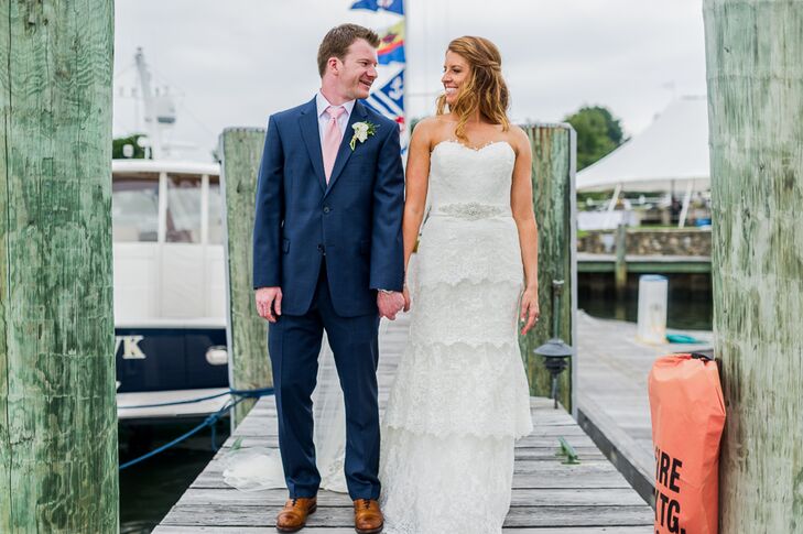 Lauren DeLisle (31 and a teacher) met Chris DeLisle (32 and a financial software professional) met when they were set up by Lauren's brother. They met