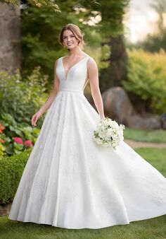 Essense of Australia D2639 Ball Gown Wedding Dress