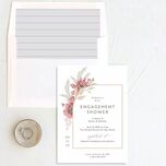 Elegant floral engagement party invitation