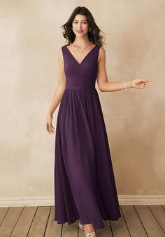 AW Bridal AW Gwyneth Dress V-Neck Bridesmaid Dress