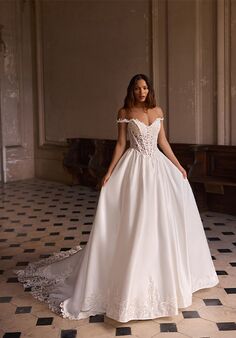 Moonlight Couture H1646 A-Line Wedding Dress