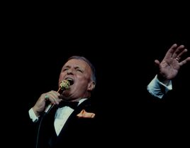 Frank Sinatra performing