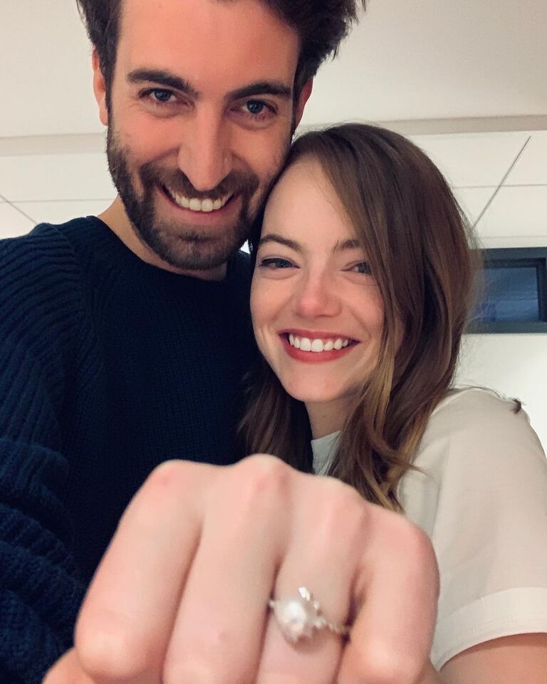 emma stone engagement ring and dave mccary