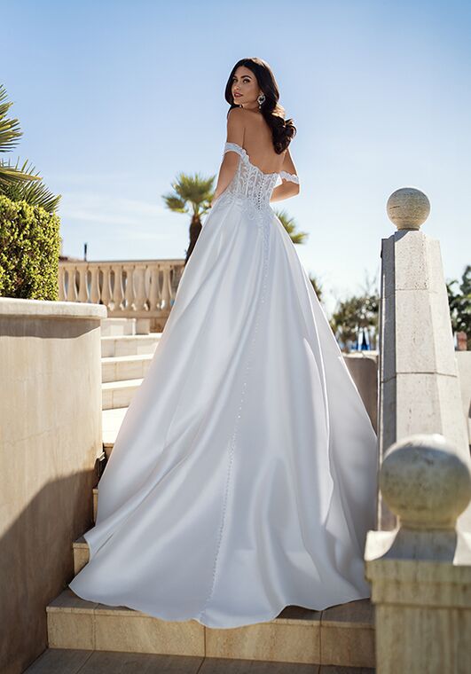 Moonlight Couture H1588 A-Line Wedding Dress - 2