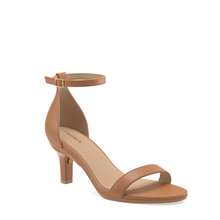 Nude bridesmaid shoes with removable heel from Pashion Footwear