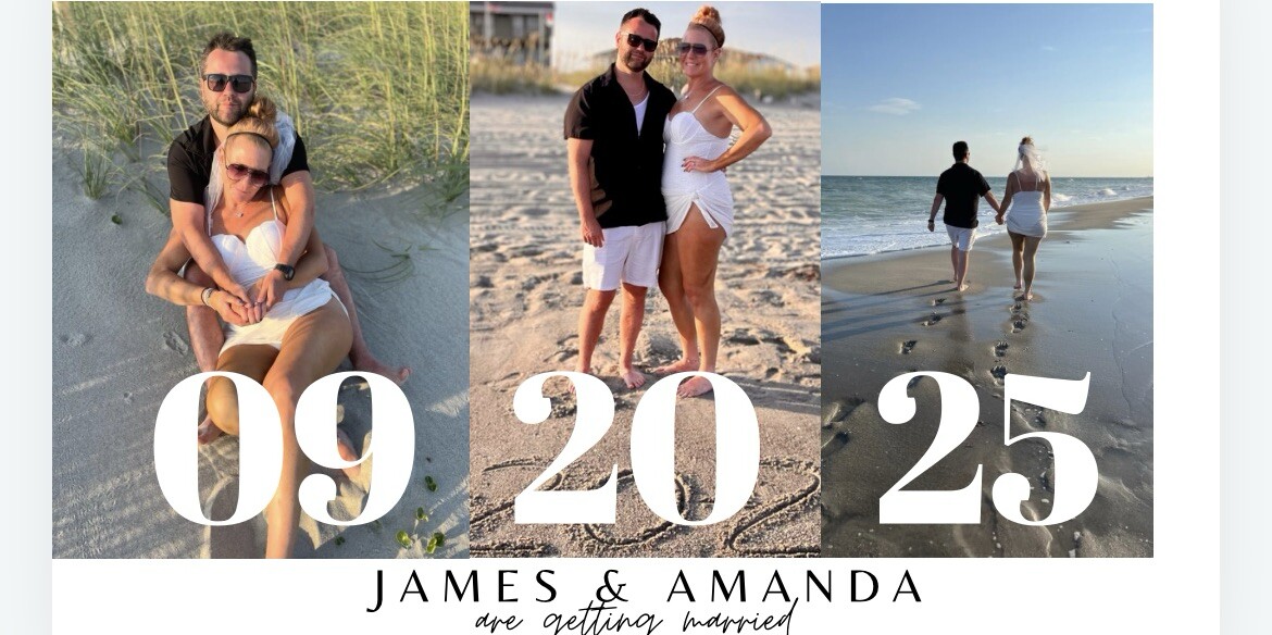 Amanda & James Home Page Banner