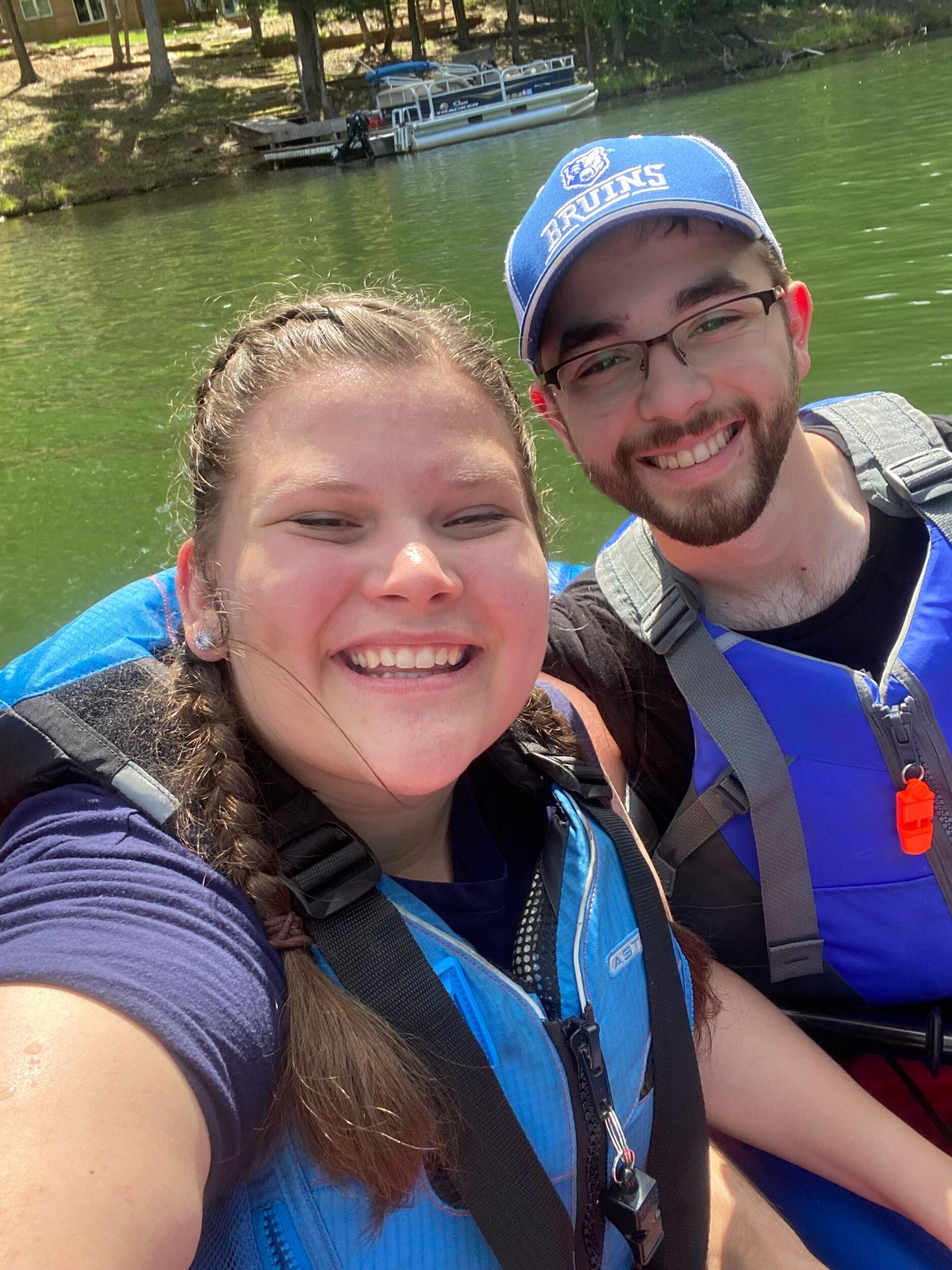 We continued to get to know each other over the summer, spending lots of time swimming and kayaking on the lake.