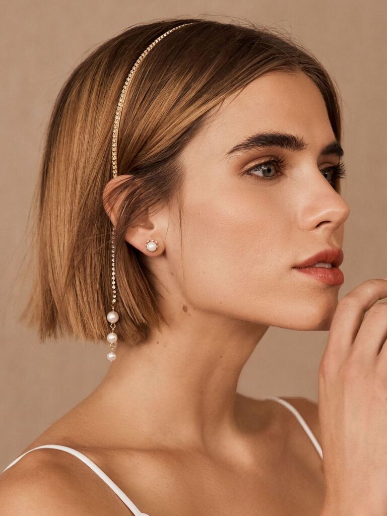Simple tassle headband by Lelet New York. 