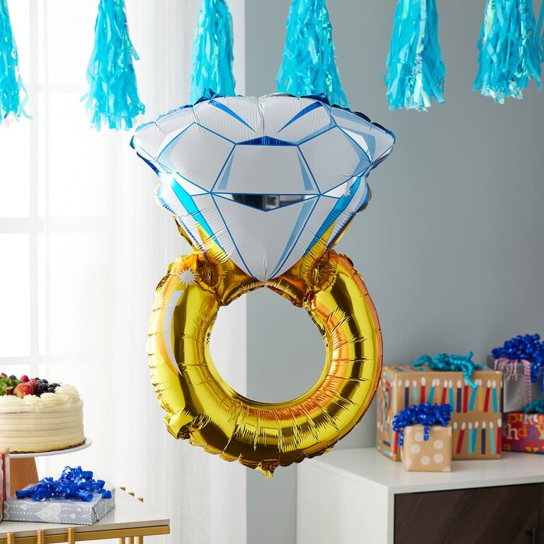 Ring-shaped balloon for a bachelorette party from Michaels. 