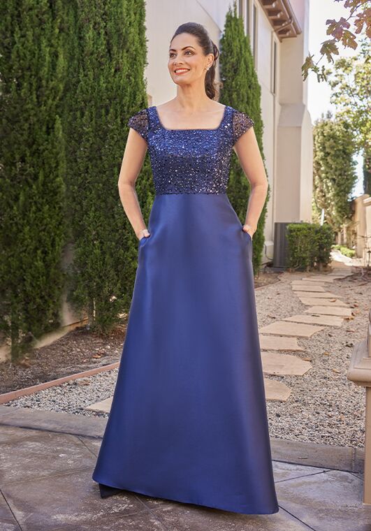 Jade Couture Mother of the Bride by Jasmine K258019 Blue Mother Of The Bride Dress - 4