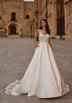 Moonlight Couture H1567 Ball Gown Wedding Dress