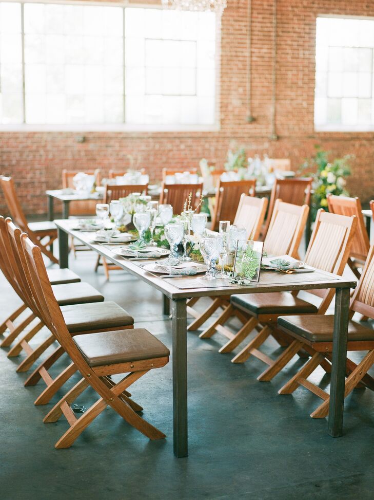 Midcentury Modern Dining Table with Wooden Chairs