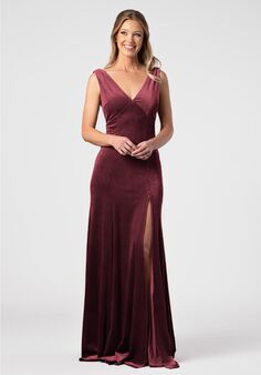 Kennedy Blue Carmen V-Neck and Plunge Bridesmaid Dress
