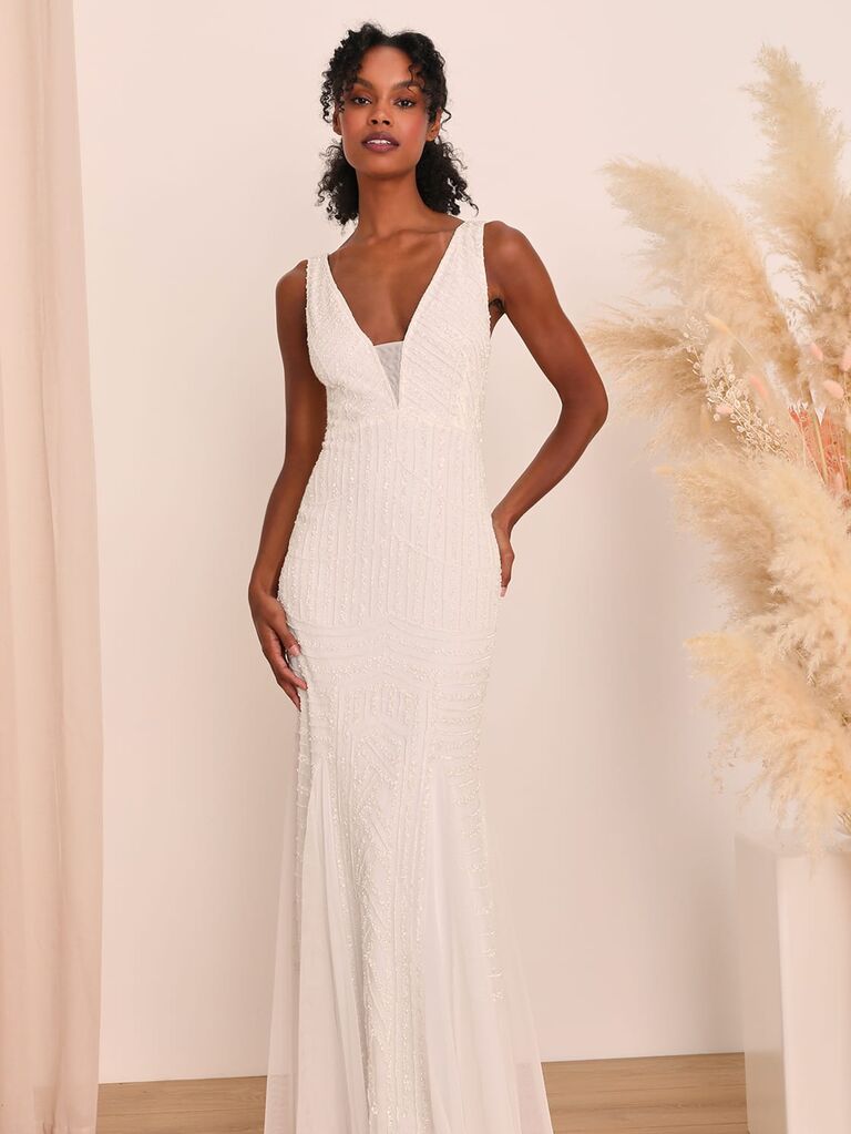 Beaded 1920's inspired dress by Lulus. 