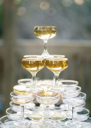 Champagne Tower for Texas Wedding