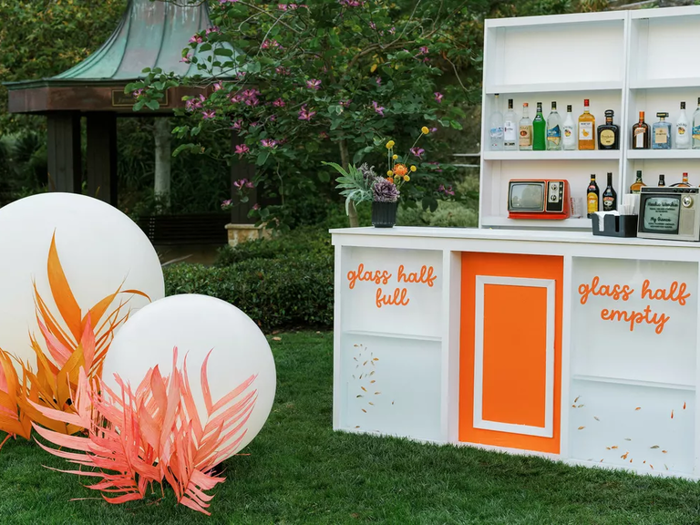 Fish Tank Wedding Reception Bar