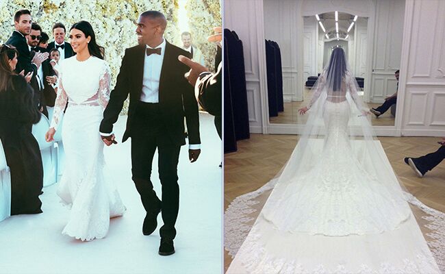 kim kardashian in wedding dress