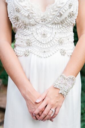 Crystal Embellished Art Deco Bracelet
