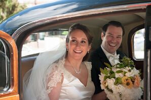 Married Couple Arrive at Ceremony