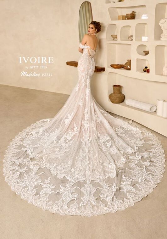 IVOIRE by KITTY CHEN MADELINE, V2311 Fit-and-Flare Wedding Dress - 2