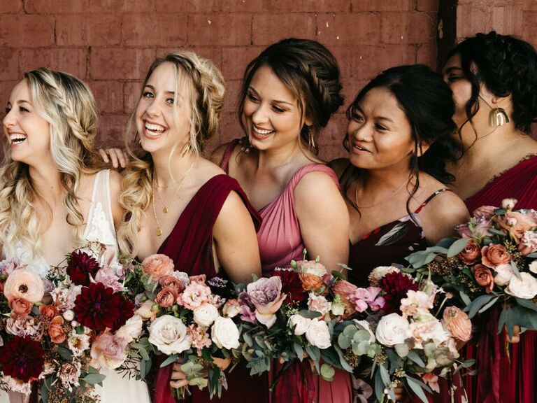 Bridesmaid updo loose bun