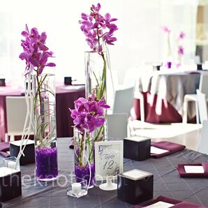 Modern Orchid Centerpieces